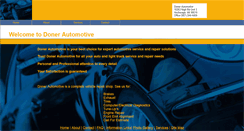Desktop Screenshot of donerauto.com