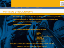 Tablet Screenshot of donerauto.com